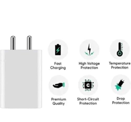 Image of Original 90W Flash Fast Charging Adapter and Cable Compatible for vivo Series | iqoo neo Series (White)