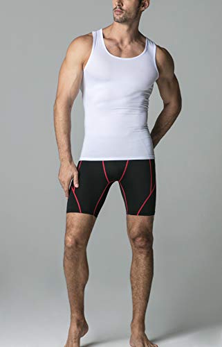 ATHLIO Men's Cool Dry Compression Sleeveless Tank Top, Sports Running Basketball Workout Base Layer4