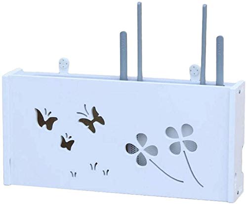 WLAN-Router WiFi-Aufbewahrungsbox Wandregal Wohnzimmer Set-Top-Box Dekorative weiße Okklusionsbox Drahtveredelungsbox