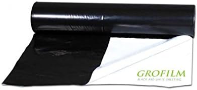 Hydroponics Black & White Reflective and Mylar Grow Film Sheeting 5m x 2m Roll
