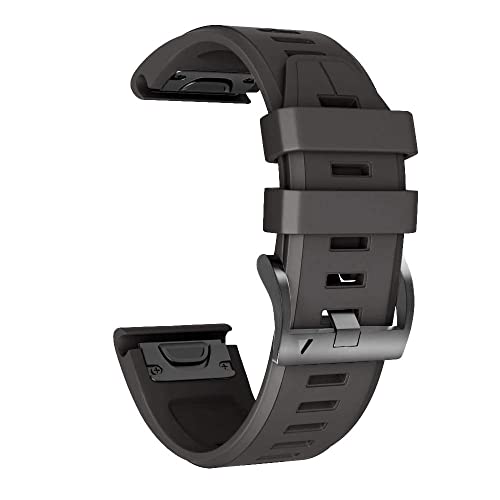 Correa para Garmin Fenix 5 que evita el sudor con cuero elegante color ágata para uso diario