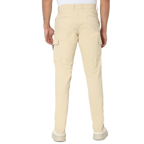 Image of Spykar Men's Regular Cargo Pants