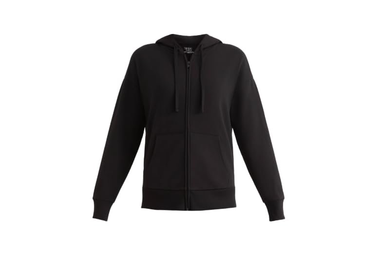 Women's Time and Tru Women’s Full‑Zip Fleece Hoodie