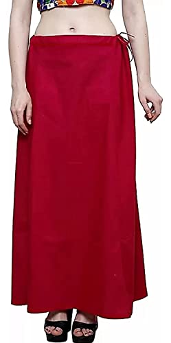 DESI DHANG Readymade Saree Petticoats(Free Size), MEHROON, MEHROON, Mehroon