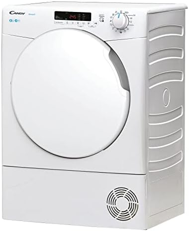Candy CSEC8DF80 8Kg Freestanding Condenser Tumble Dryer, Sensor Dry, 4 Dryness Levels, 14 Programmes, White