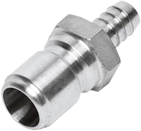 DESCONEXIÓN RÁPIDA 12 macho QD a 38 Barb 304 Acero inoxidable Krome Dispensar C751