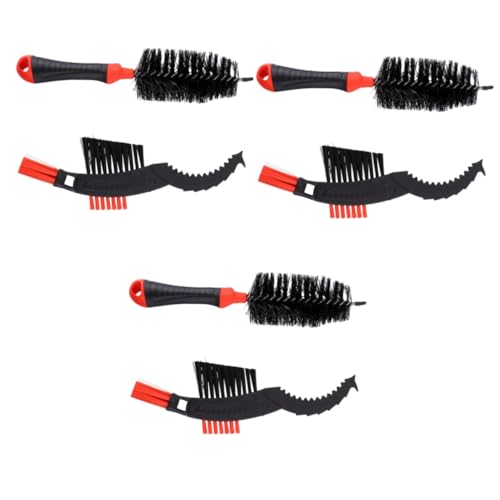 Happyyami 3sets Bike Chain Cleaning Kit Bike Chain Brush for All Bicycles 2pcs*3