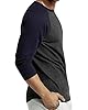 Men's Casual Raglan Baseball T-Shirt, S #1