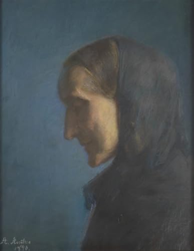 XcBAIHOUD Famoso Figura Pintura Famosos Cuadros Ane Hedvig Brøndum la madre dll'artistas di Anna para la Decoración del Hogar de la Oficina 60x90cm