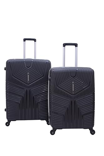 Image of VIP Aristocrat 3 Piece Set and 52 Cm Wheel Duffle, 55 Cm, 66 Cm & 76 Cm Polyproplyene Hard Sided 4 Spinner Wheels,Light Weight Luggage /Trolley Bags /Suitcase and 5 Years International Warranty-Black