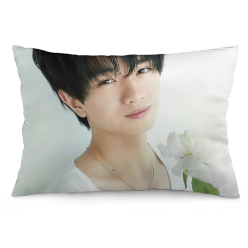 中島健人6 枕カバー ロング枕カバー 両面印刷 柔らかく生地 横寝用抱き枕 向き寝 室内装飾 20"x30"
