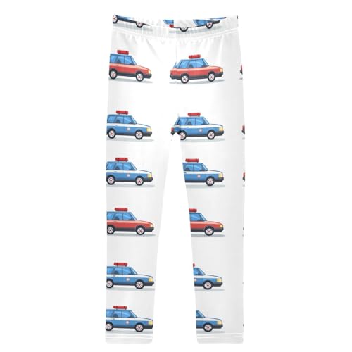 Boccsty Handcuffs Warning Lights Police Car Girls Leggings Kids Yoga Pants Dance Active Tights 4T