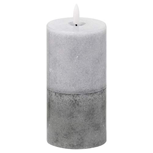 Hill 1975 Luxe Collection Natural Glow 3X6 Grey Dipped Led Candle