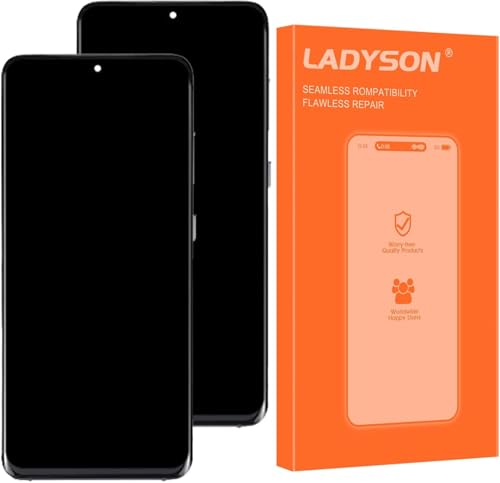 LADYSON Pantalla LCD para Motorola Moto G Power 5G 2026 de repuesto con marco, XT2617 1 6.8 pulgadas FHD+ 120Hz Pantalla táctil digitalizador montaje completo, reparación de vidrio agrietado/roto, kit