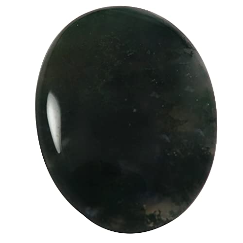 Cabochon ovale agate mousse naturelle un cadeau unique pour passionne