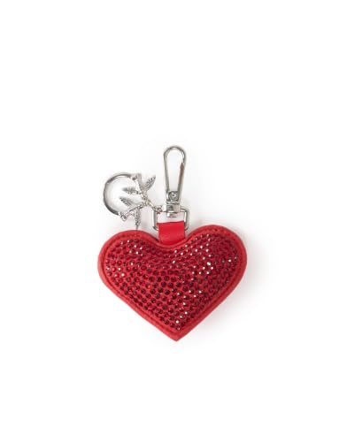 Pinko breloque de sac cœur strass, bijou de clé chic 107426A31U