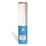 Craftables Clear Vinyl Tranfser Paper Tape roll w/Alignment Grid and Easy Release Paper | 12