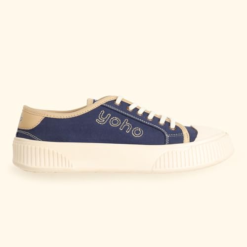 Image of YOHO Canvas CZ Sneakers for Women | Lightweight Casual Shoes | Everyday Comfort, Breathable Fit, Durable Grip Sole, Versatile Slip-On or Lace-Up Style, Trendy