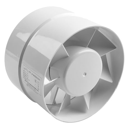 Wodsty Exttor en línea de 150 mm, 19 W, 320 m³/H, para baño, cocina, ventilador de ventilación con clasificación Ipx2 para calidad del aire del hogar
