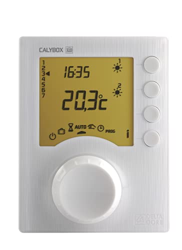 Delta Dore Gestionnaire d'énergie 1 à 3 zones Calybox 230 pour chauffage électrique fil pilote. Chauffage connecté | Programmation - 6050392 Blanc Taille unique