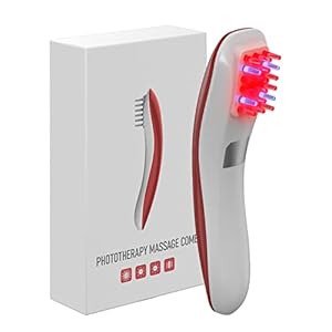 iKeener Laserkam Haargroei,Rood en Blauw Licht Haarverlies,Rood Lichttherapie Elimineren Bevordert Haarhergroei,Bevordert Haarfollikelactivering,Haarreparatie,Hoofdspanning Hoofdhuidmassage Ontspant