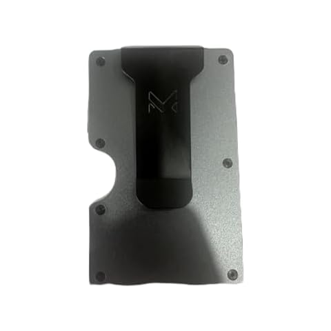 MIFANYO Minimalist Wallet for Men, Metal Card Holder with Money Clip, Slim RFID Blocking Aluminum Wallets Cover