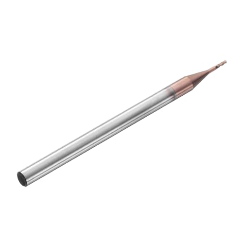 Image of HARFINGTON Ball Nose End Mill 4 Flute 0.031 inch Diameter 1 /8 inch Shank Tungsten Carbide Uncoated Spiral CNC Router Bits 0.093 inch Cutting Length Single End Ball for Carving Engraving Grinding