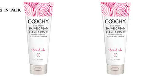 Coochy Frosted Cake Shave Creme Water Based Shave Cream and Moisturizer - Size 12.5 ounces (Pack of 2)