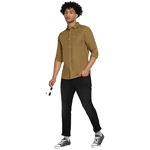 Image of Wrangler White Striped Regular Fit Shirt