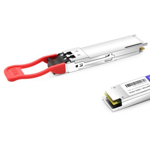 Image of QSFP28 100G ER4 Lite Transceiver Module,Compatible with Brocade 100G-QSFP28-ER4-40KM,100GBASE-ER4 QSFP28 1310nm LAN WDM 40km with FEC,30km Without FEC LC SMF DDM