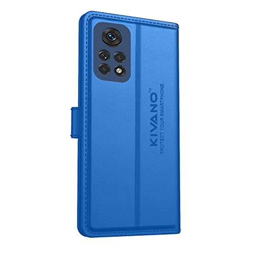 Image of KIVANO Compatible with Xiaomi Redmi Note 11 Flip Cover | Leather Finish | Inside Pockets & Inbuilt Stand | Shockproof Wallet Style Magnetic Closure Back Cover Case