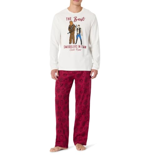 Image of Amazon Essentials Disney | Marvel | Star Wars Men's Flannel Pajama Sleep Sets