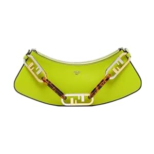 FENDI O’Lock Swing Wasabi Green Calf Leather Small Hobo Shoulder Bag