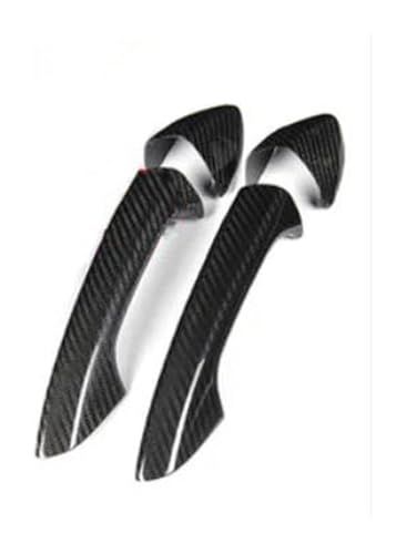 車外ドアハンドルカバー 用 A B C E GLA GLK CLA W218 W212 ドライリアルカーボンファイバー製 車外装ドアハンドル グラブカバー トリム ステッカー スタイリング(B)