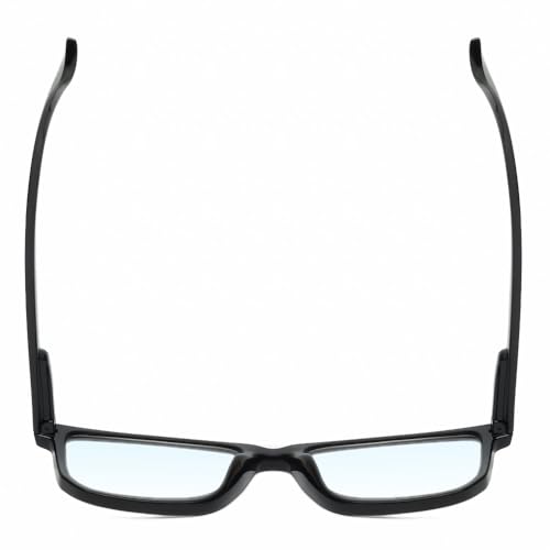 Image of Calabria R861 Rectangular Blue Light Blocking Reading Glasses Men Women Trendy Eyeglass Work Gaming Computer Readers w /Case