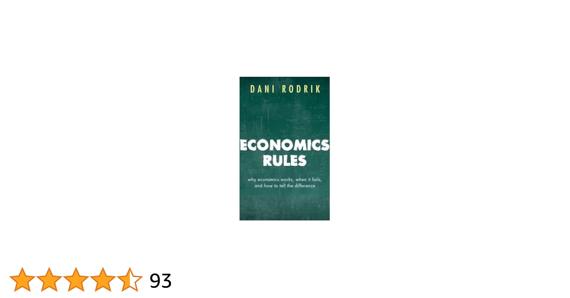 【中古】 Economics Rules: Why Economics Works, When It Fails, and How To Tell The Difference Dani Rodrik 41Yi7MrExGL._UF1000,1000_QL80_.jpg