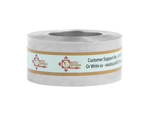Image of Stainless Steel Strip | 1 INCH | Pack of 1 | Strip for Vastu Remedy | Width-25mm, Thickness-0.2mm, Length-100 Feet Approx | Vastu Remedy for Toilet and Entrance Correction |