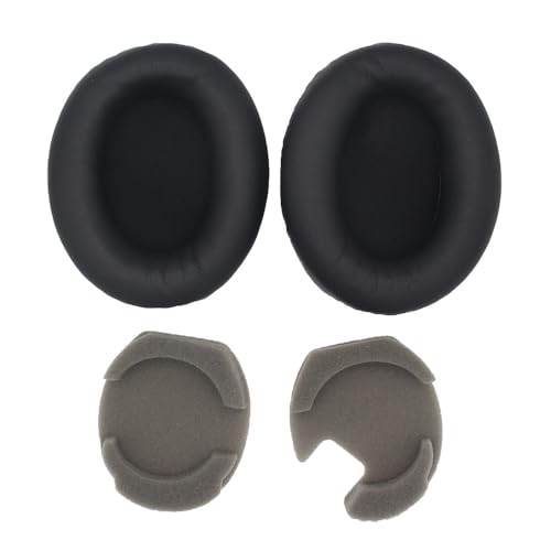 1000XM4 - Almohadillas de repuesto para auriculares Sony WH-1000XM4, almohadillas XM4 con espuma viscoelástica de piel de proteína más suave, accesorios de pieza de reparación, color negro