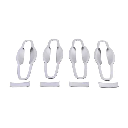 Cubierta de fibra de carbono para manija de coche Stepwagon RP3 RP5 plata