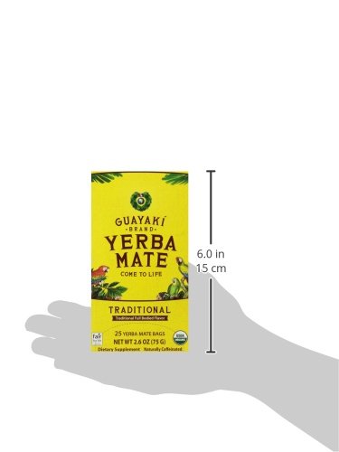 Guayaki Yerba Mate Organic Tea, 25-Count, 2.6oz