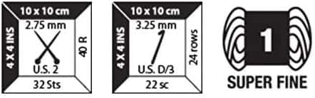 Miniatura 4 de Patons Kroy Socks - Paquete de 2 marcadores de puntada Bella's Crafts (rayas de pradera)