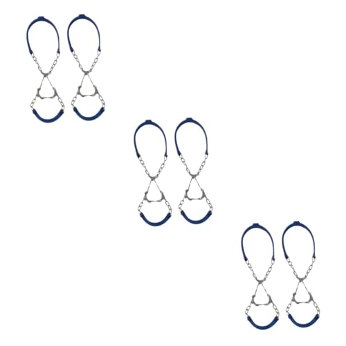 OATIPHO 6pcs Crampons for Hiking Boots - Ice Cleats Strong Chains Outdoor Footwear for Men and Women for Jogging Mountaineering and ICY Conditions