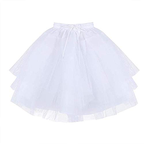 3 Layered Net Sips Girls Underskirts Crinoline Flower Girl Petticoat Hoopless KPT32