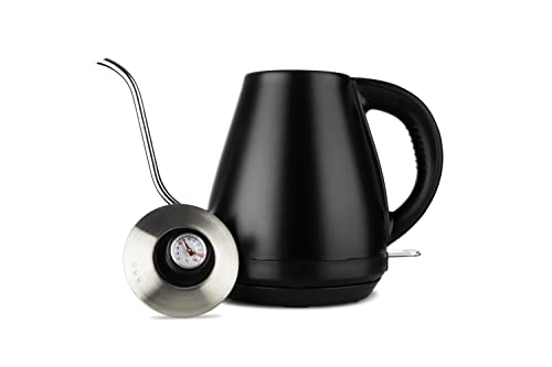 Chaleira Elétrica Pescoço de Ganso, Inox Preta, 110v, Hamilton Beach glide