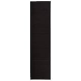 Sweethome Stores Clifton Collection Solid Black Design 2'7' X 10' Runner Rug