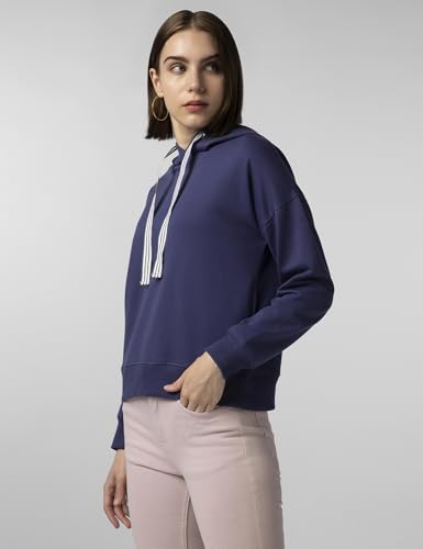 Image of FYLTR Women's Casual Hoodie with Stripe Tape - Rib Hem & Cuff | Drop Shoulder | Sweatshirts for Women | Winter Hoodie for Women