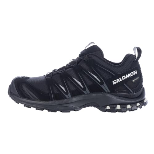 Salomon XA Pro 3D Gore-Tex Zapatillas Impermeables de Trail Running y Senderismo para Mujer, Estabilidad, Agarre, Protección duradera, Black, 42