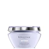 Kérastase Blond Absolu, Mascarilla Reparadora, Reconstructora y Fortalecedora, Para Pelo Dañado y Decolorado, Con Ácido Hialurónico, Masque Cicaextrême, 200 ml