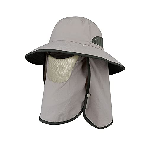 Chapeau de soleil anti-UV homme randonnée et pêche à grand bord