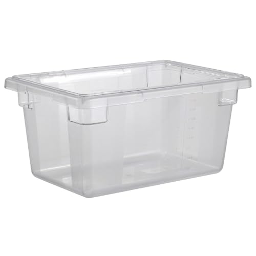 Kratos 4.75 Gallon Clear Polycarbonate Food Storage Box - 18" L x 12" W x 9" H